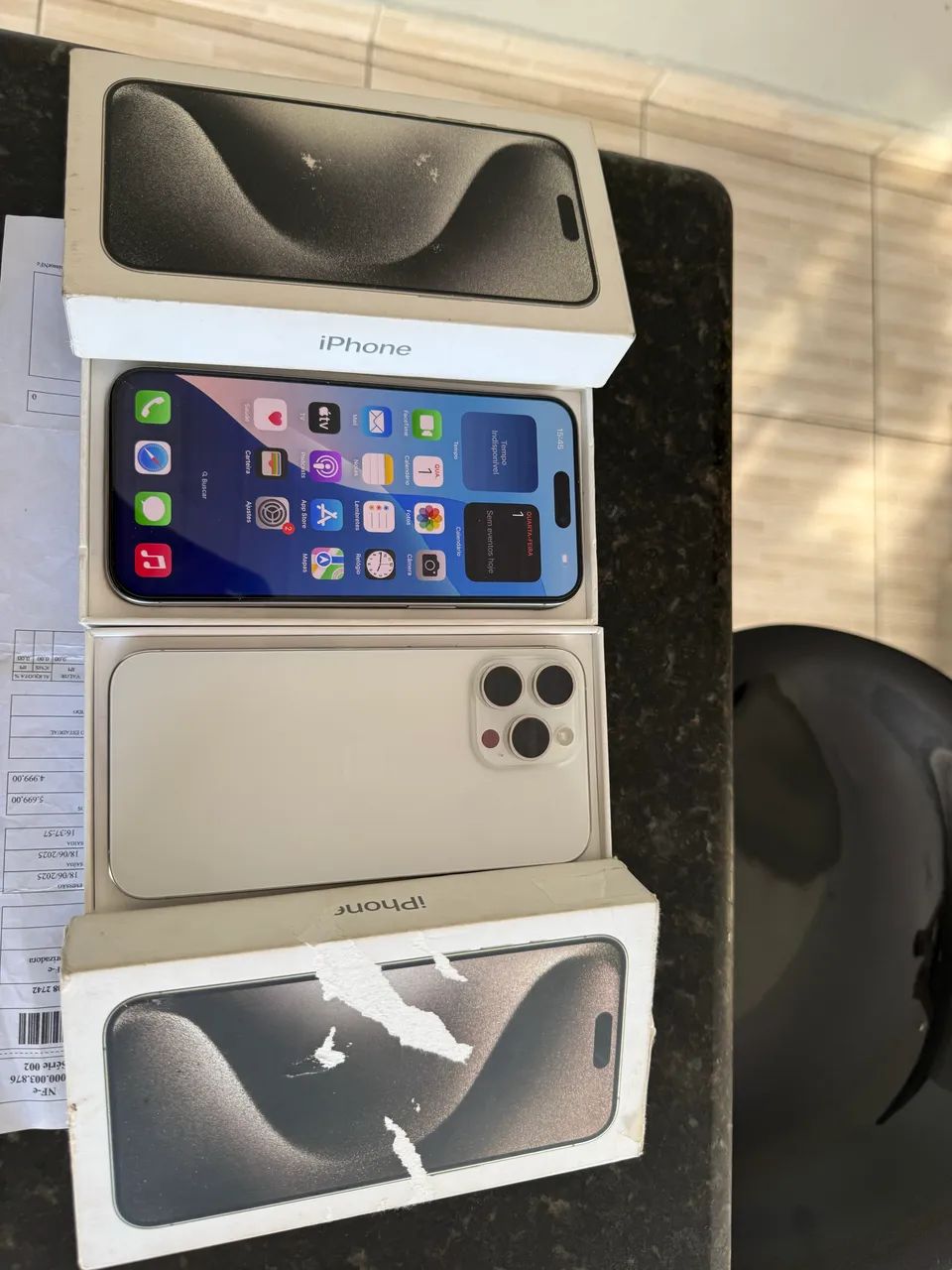 Iphone 15 Pro Max, 256GB - Completo e Nota Fiscal.