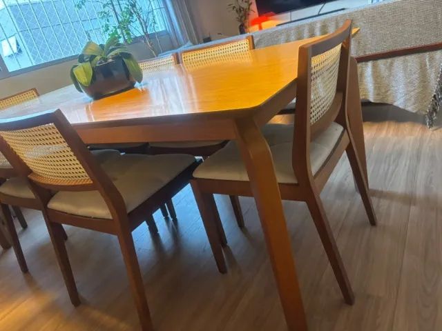 mesa de jantar retangular de madeira (sem cadeiras) - Foto 4