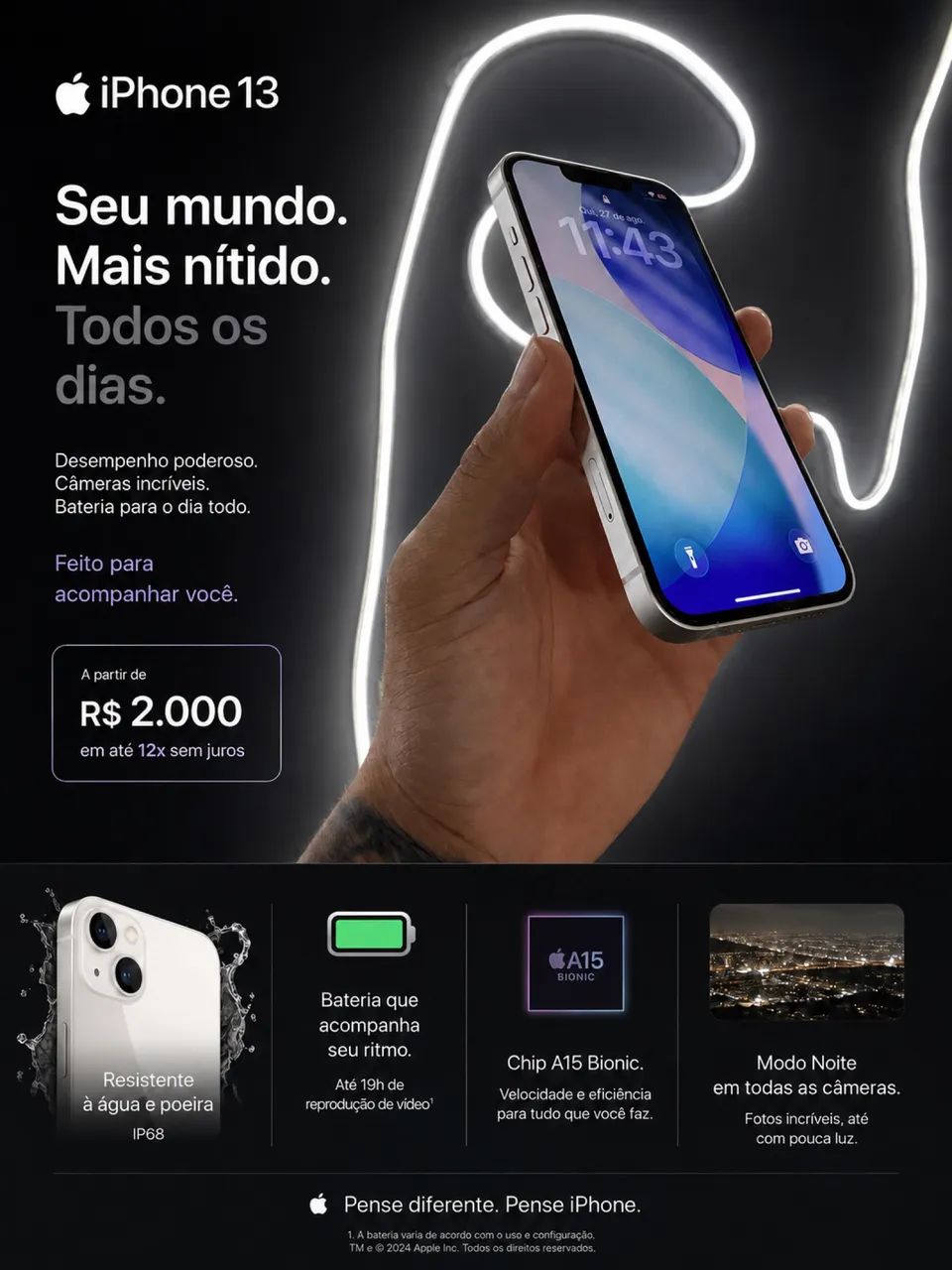 IPHONE 13 OPORTUNIDADE! - Foto 2