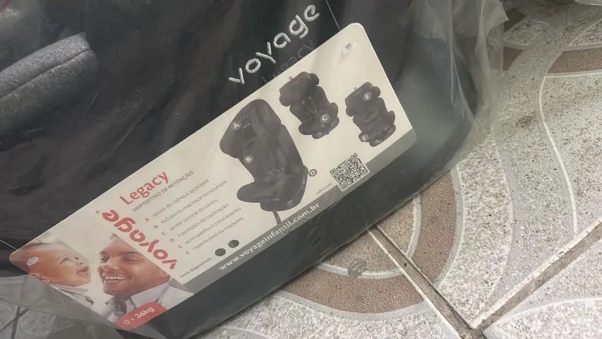 Cadeira voyagi até 36 kg / nova 