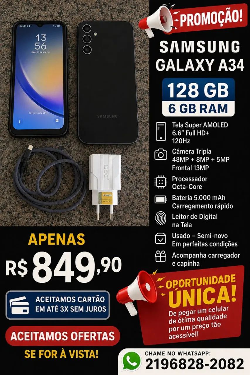 Samsung Galaxy a34 128 GB