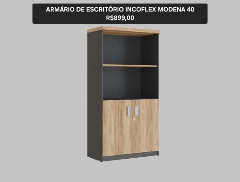 ARMÁRIO DE ESCRITÓRIO INCOFLEX MODENA 40