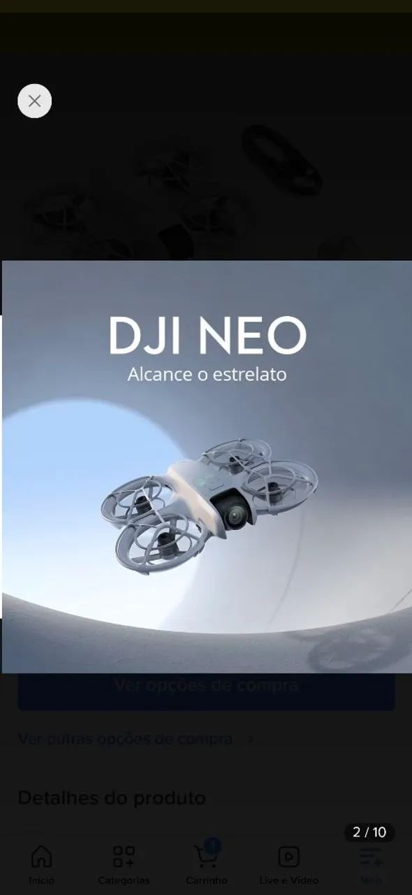 Drone DJI neo ultraleve.  Filma em 4k  - Foto 5