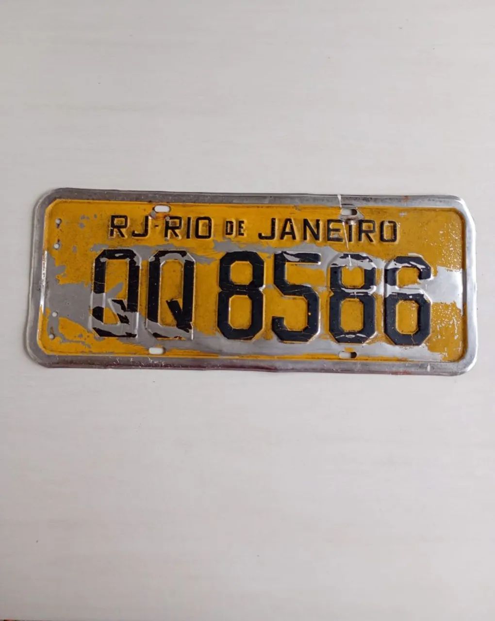 Placa amarela vintage  - Foto 3