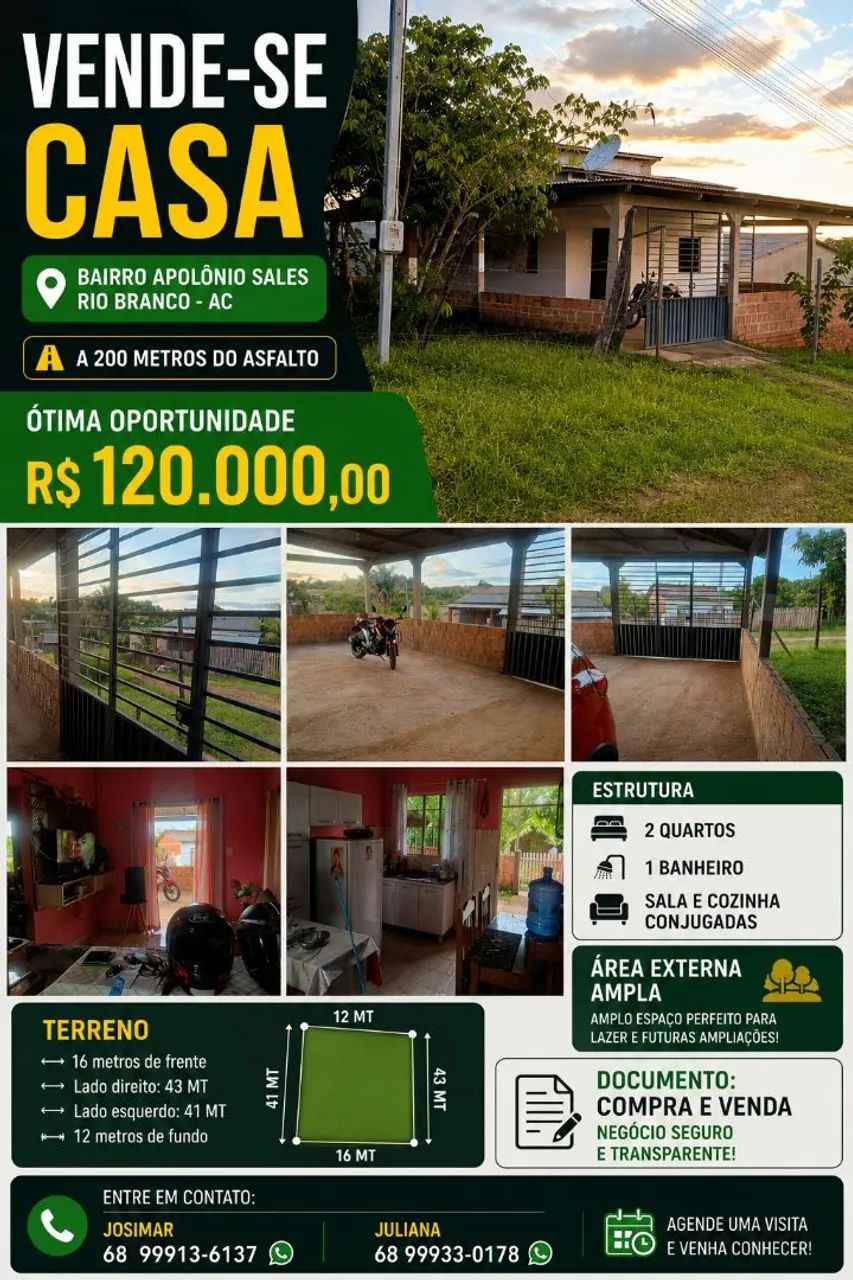 Casa no Apolônio Sales, loteamento Santa luzia