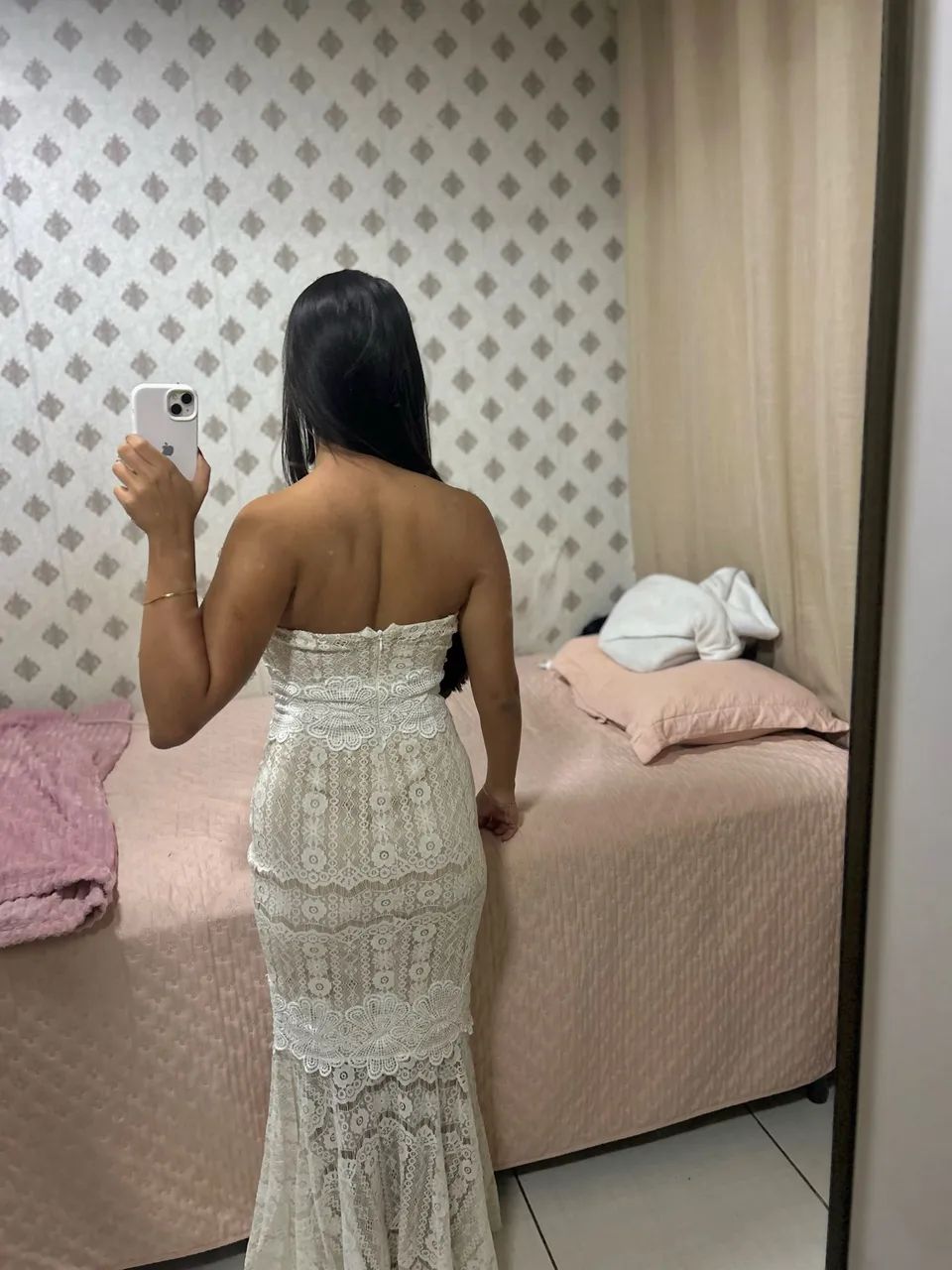 Vestido Branco de Renda - Foto 5