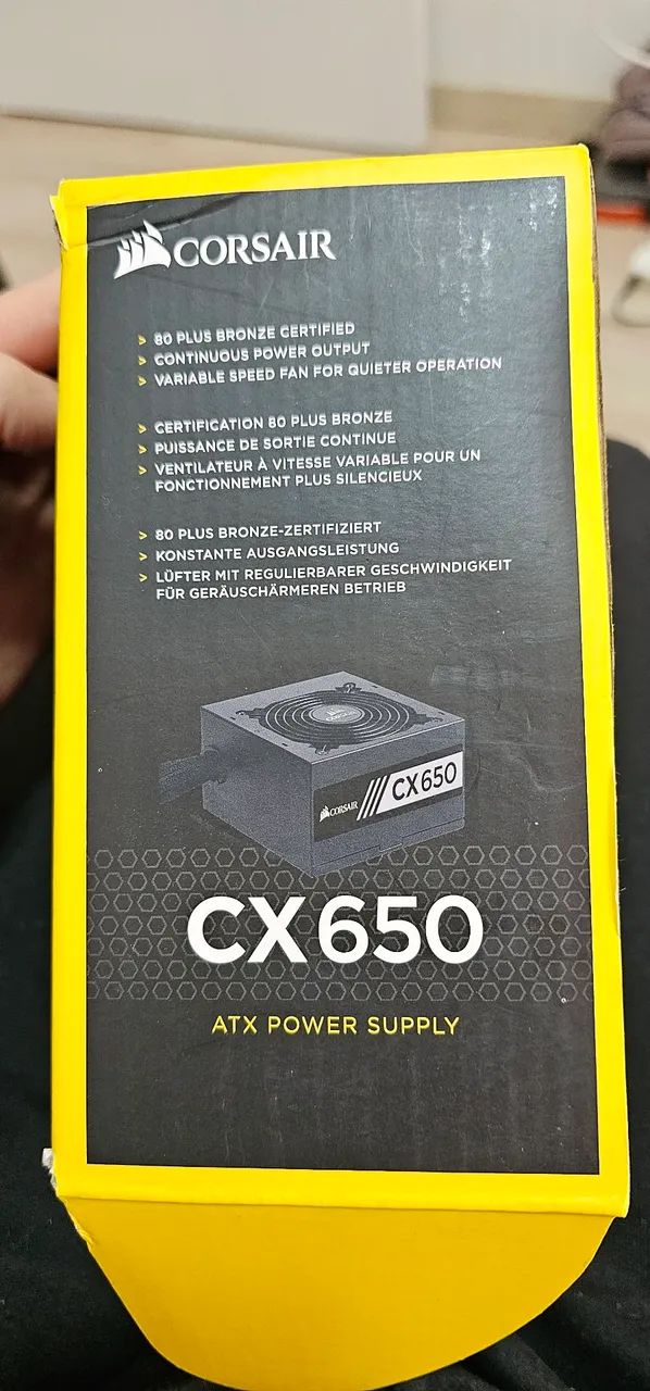 Fonte Corsair CX650 - 80 Plus - Foto 3