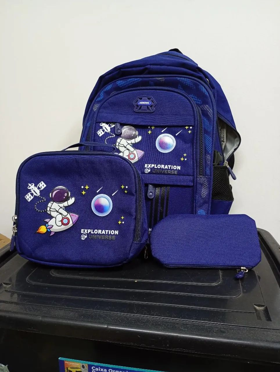 Kit Mochila escolar criança