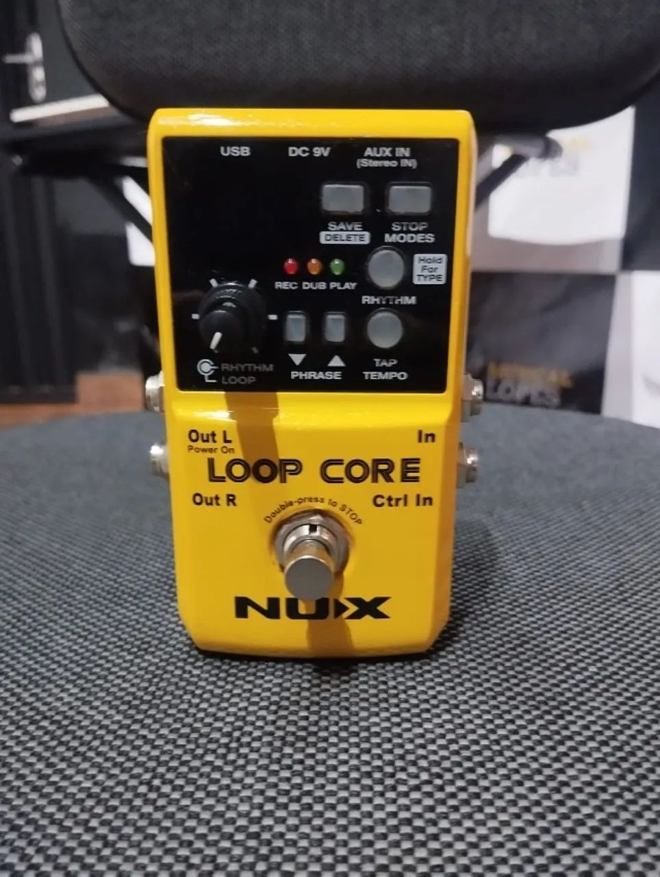 Pedal Loop Core Series Nux Looper Amarelo