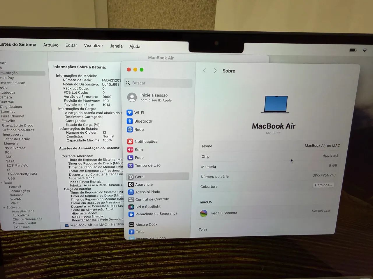 MacBook Air M2 Todo Original Impecável  - Foto 5