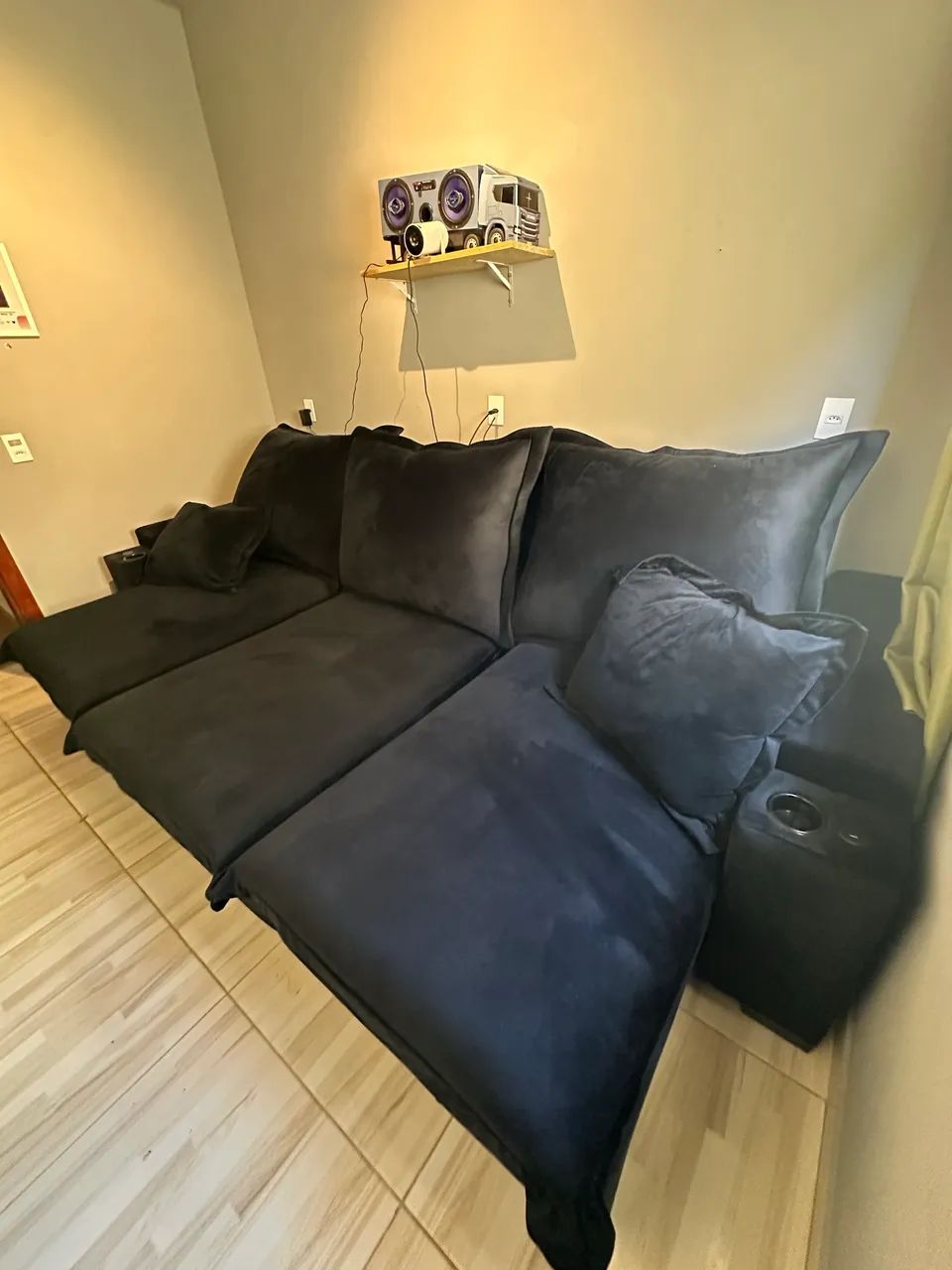 Sofá para Cinema - Retrátil e Reclinável 3,20M - Foto 2
