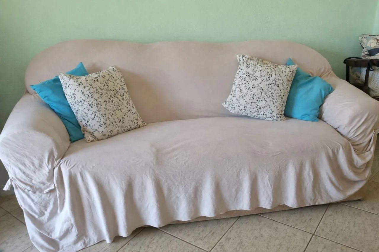 SOFÁ 3 LUGARES + CAPA DE SUEDE  INCLUSA  - Foto 2