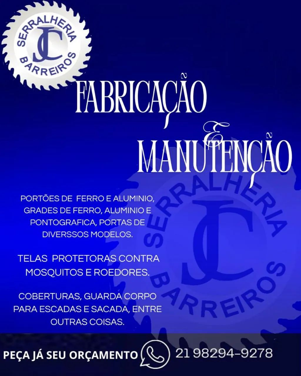 Serralheria de ferro e alumínio, e vidraçaria e vidros temperado  - Foto 2