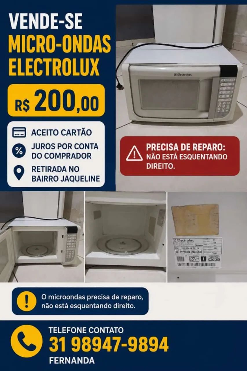Vende-se microondas 