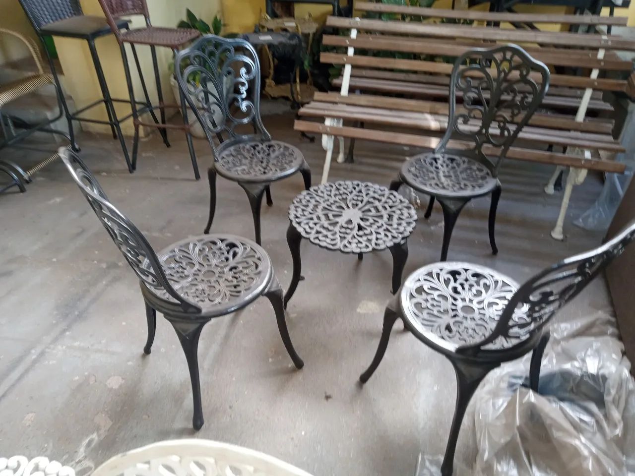 Conjunto de cadeira de alumínio fundido - Foto 2