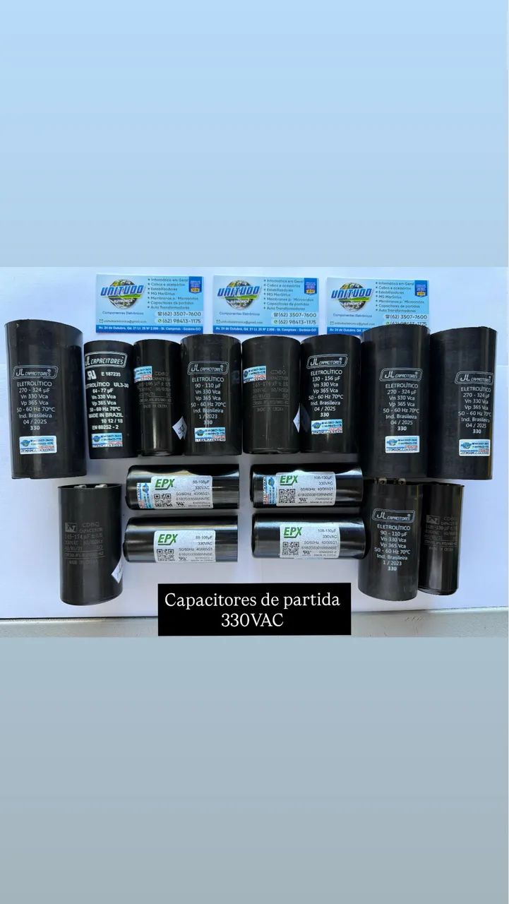 Capacitores de partida de motores diversos  - Foto 3