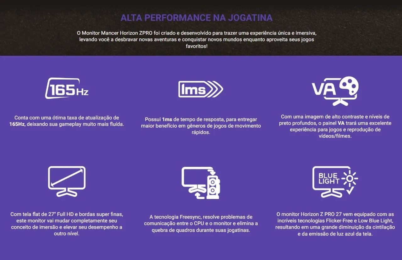 Monitor gamer Mancer Horizon Z Pro - Foto 4