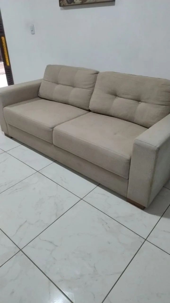 Sofá de linho 3 lugares - Foto 3