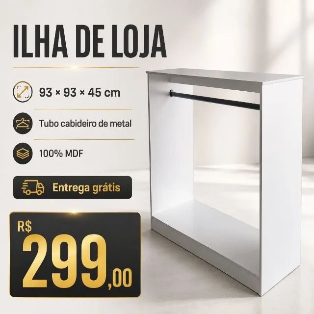 ILHA LOJA MDF NOVO  - Foto 4