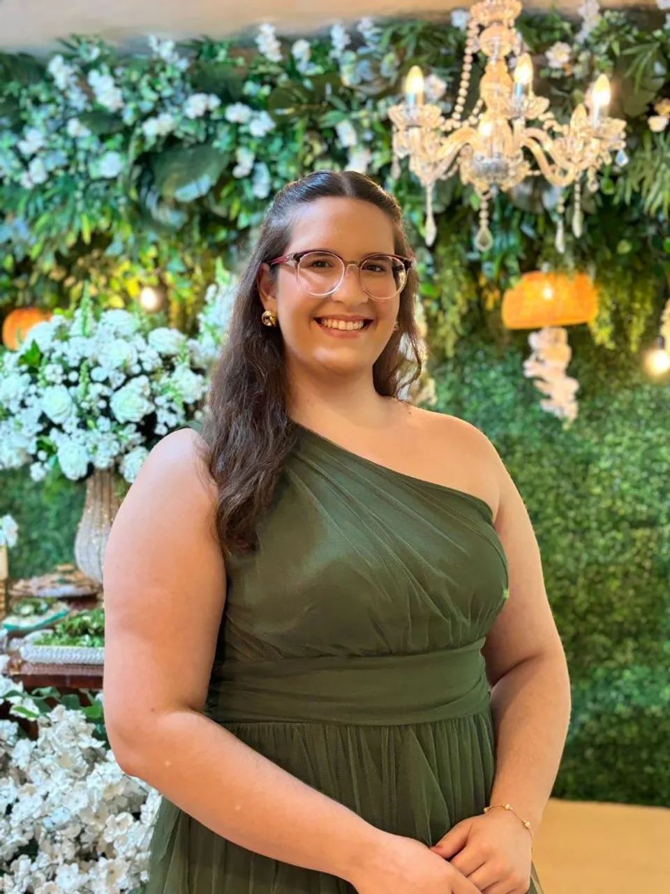 Vestido de festa verde floresta  - Foto 2