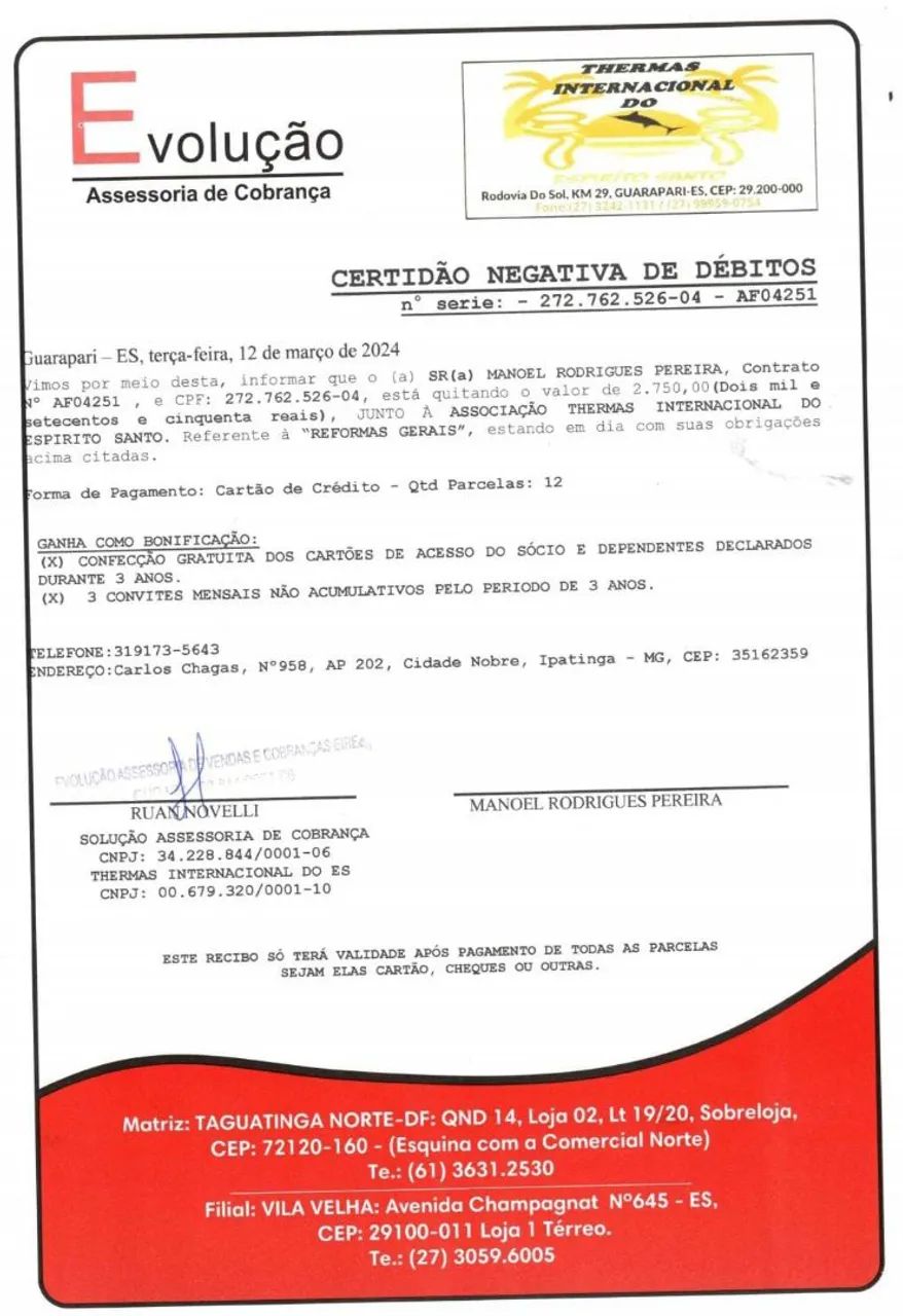 Título termas internacional E.santo - Foto 3