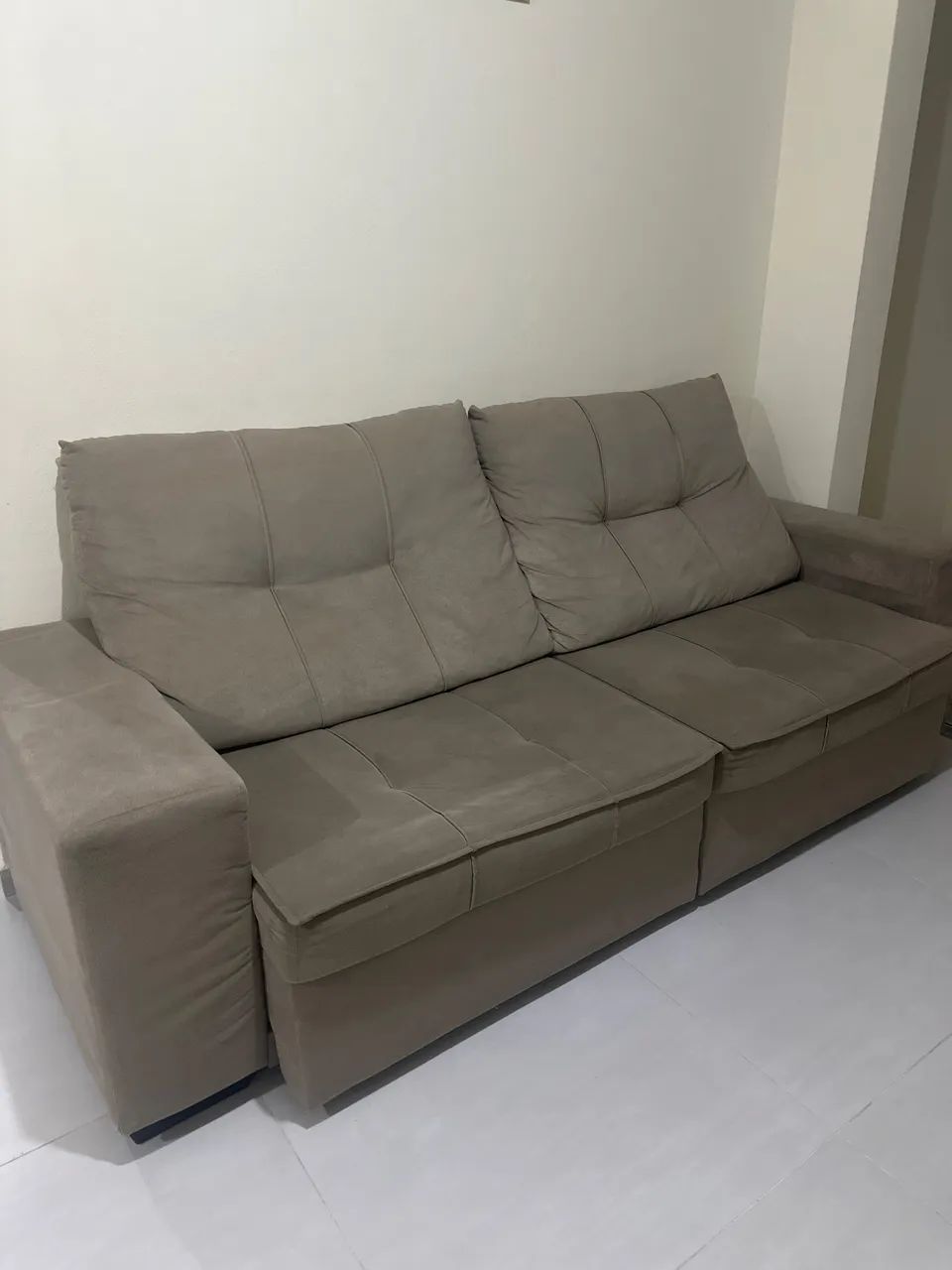sofá retrátil com baú 