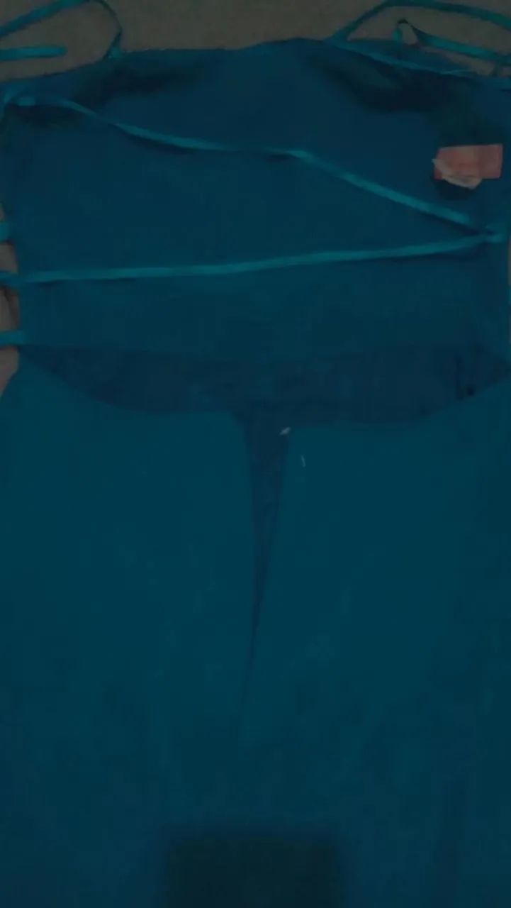 Vestido ? longo "azul Tiffany  - Foto 2