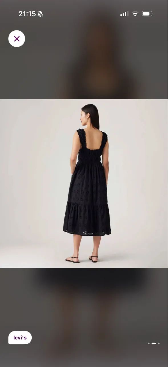 Vestido levis preto p - Foto 2