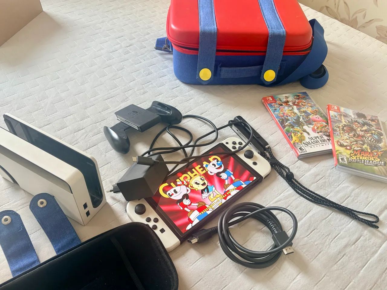 Kit Nintendo Switch OLED 64 GB Caixa e NF - Foto 3