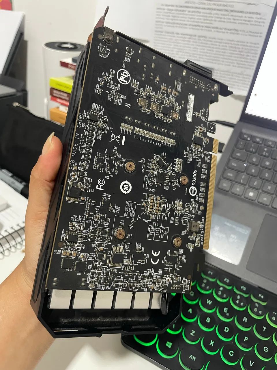 PLACA DE VÍDEO GTX 1050 COM DEFEITO - Foto 5