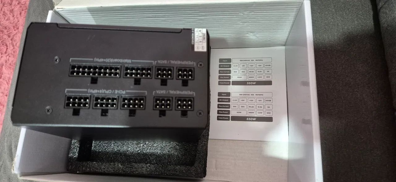 Fonte atx Zeus 650w full modular - Foto 3