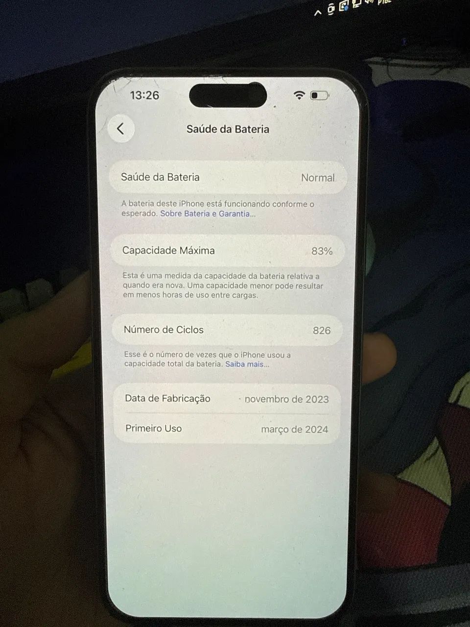 iPhone 15 Pro Max 256gb cinza - Foto 3