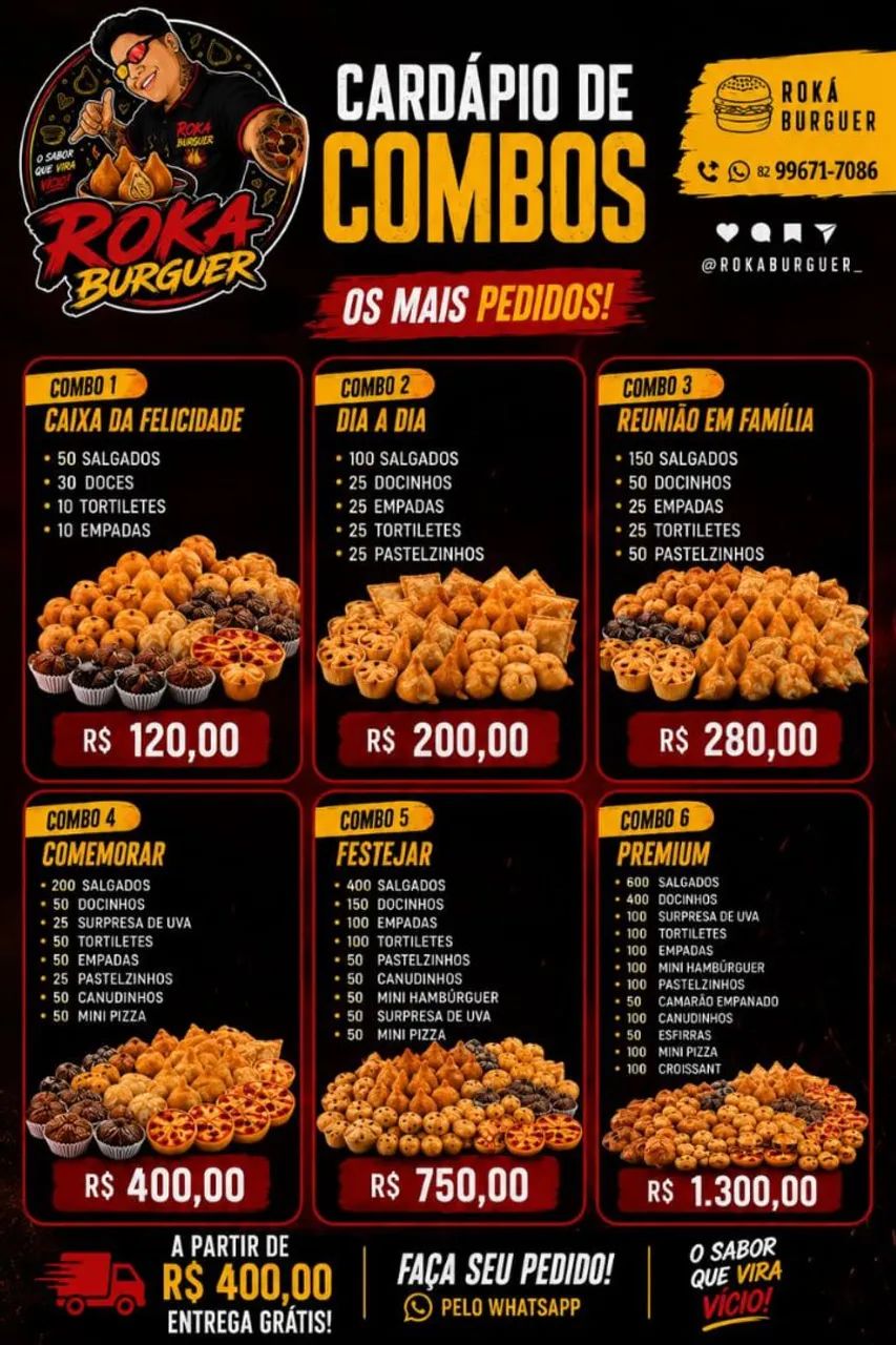 Mini salgados para festa