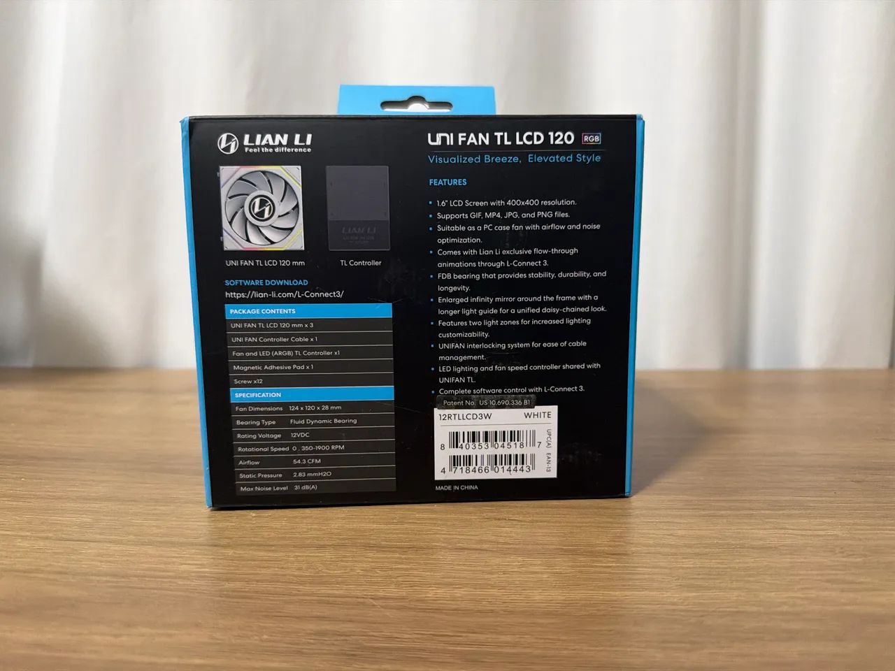 Triple fan tela lcd reverse Blade Lian li  - Foto 3