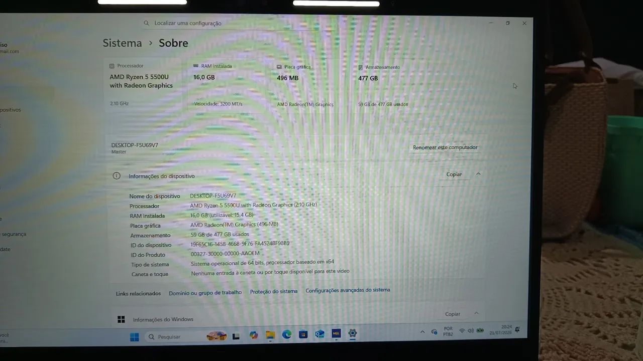 Vendo notebook Vision R15M novo - Foto 4
