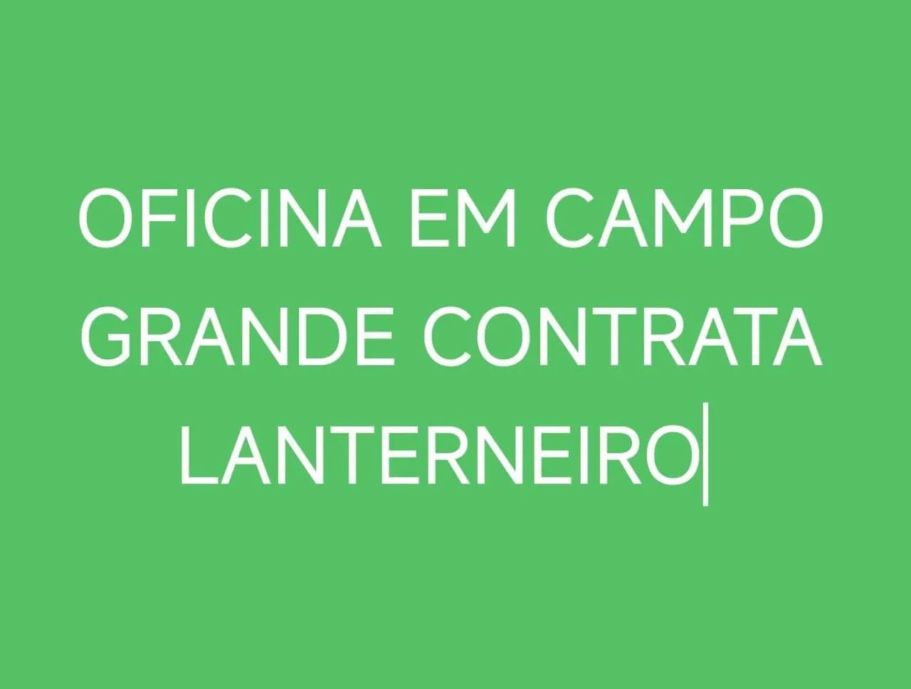 VAGA PARA LANTERNEIRO 