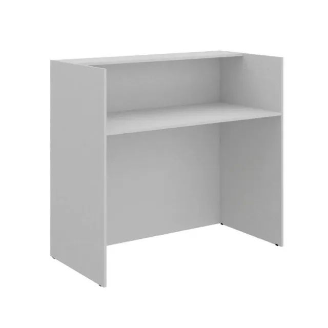 Balcão De Atendimento Com Gavetas Branco Para Loja Recepção E Escritório - 63094 - Foto 2