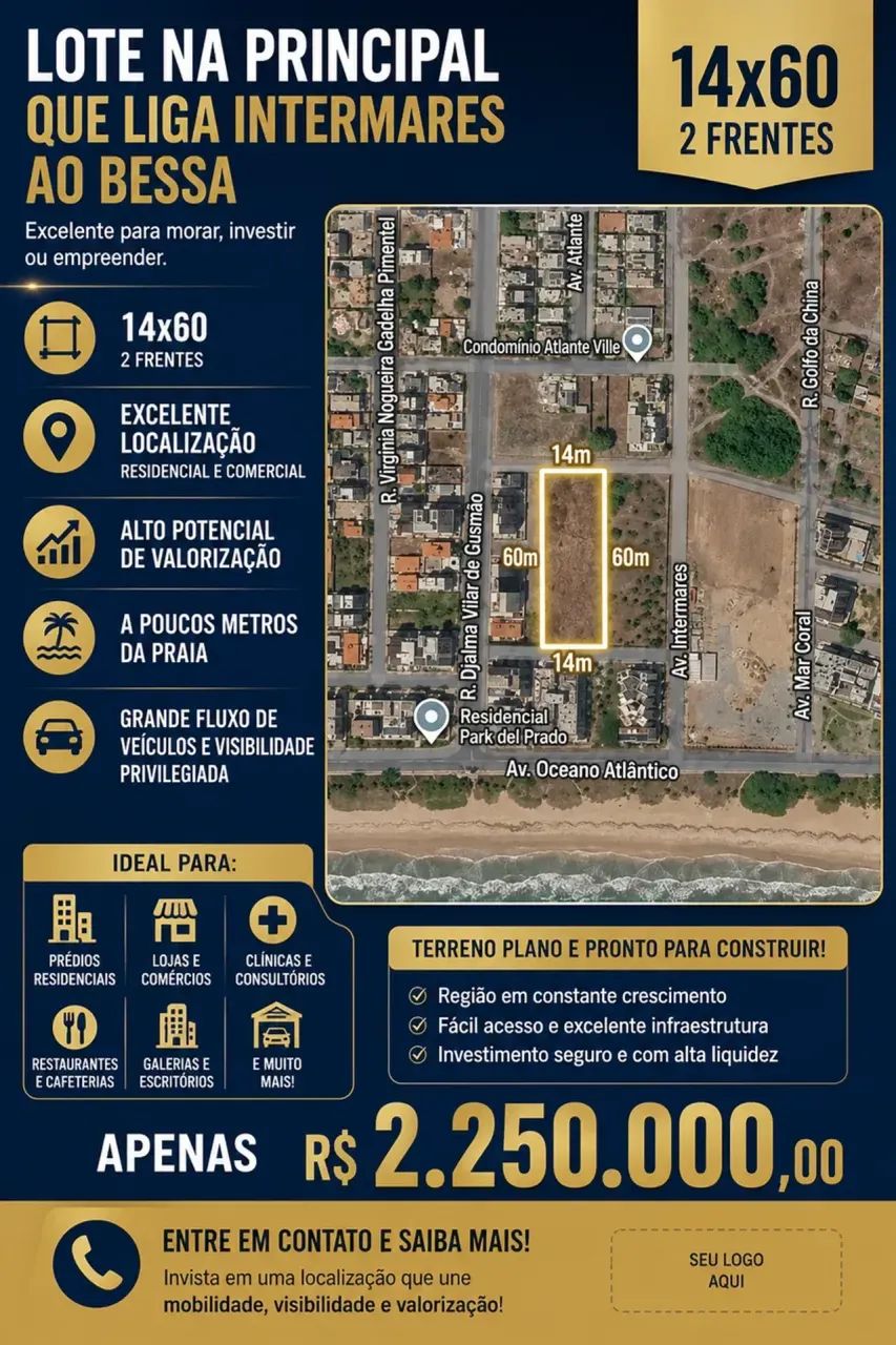 Lotes a venda  Portal do Poço - Cabedelo - PB bem próximo a Intermares - Foto 3