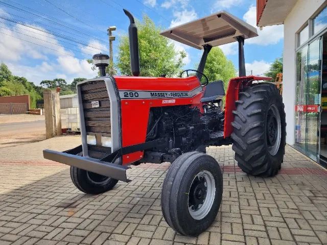 Trator Agrícola MF Massey Ferguson 290 (Simples) 4x2, Ano 1983, 2 Alavancas.
