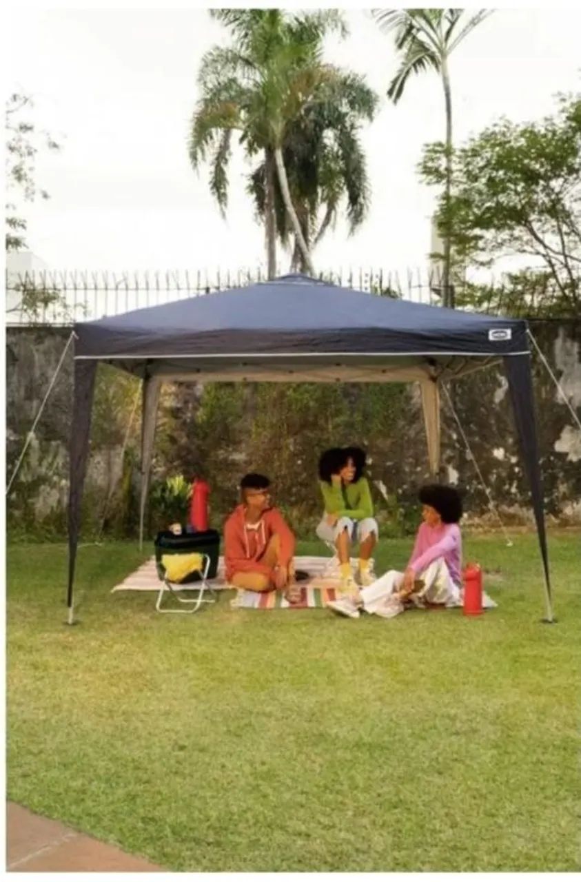 Gazebo X-Flex Oxford com Silvercoating Azul 3m x 3m - Foto 3