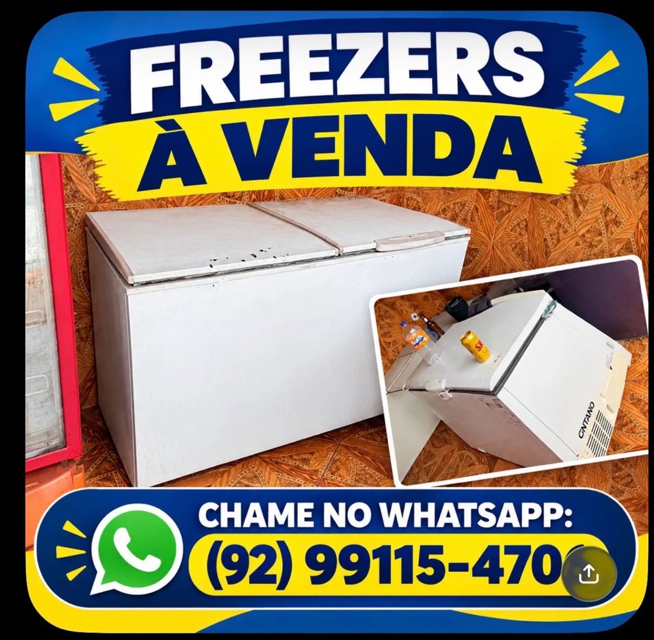 Frezer e expositor