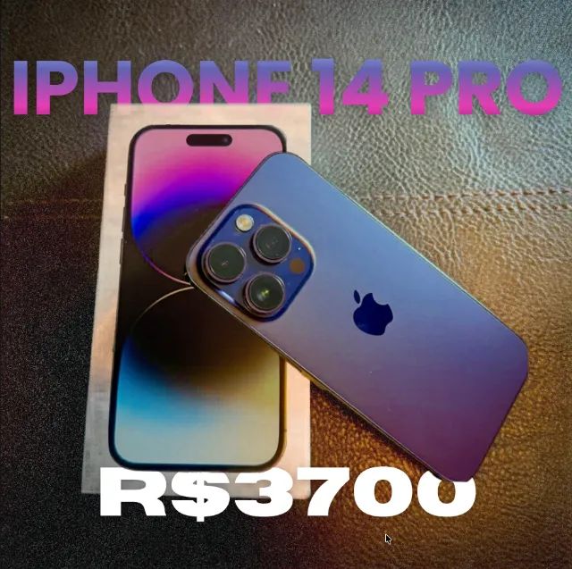 iPhone 14 Pro 256GB Roxo | Excelente estado | Completo - Celulares