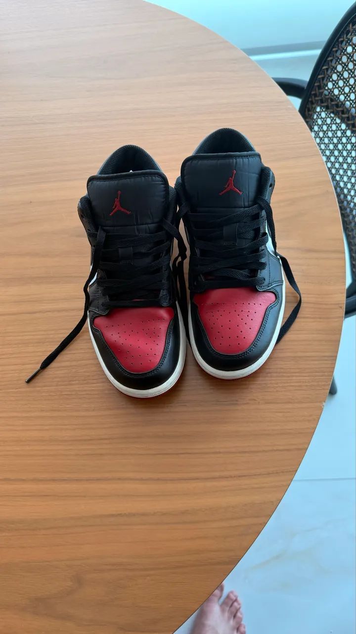 Jordan 1 low bred toe tamanho 40.5  - Foto 2