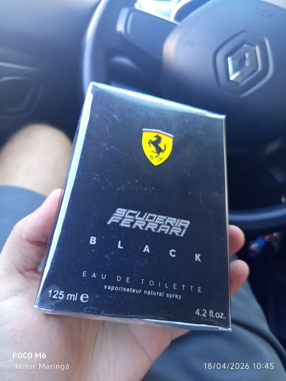 Ferrari Black Scuderia eua de toilette 125ml original 