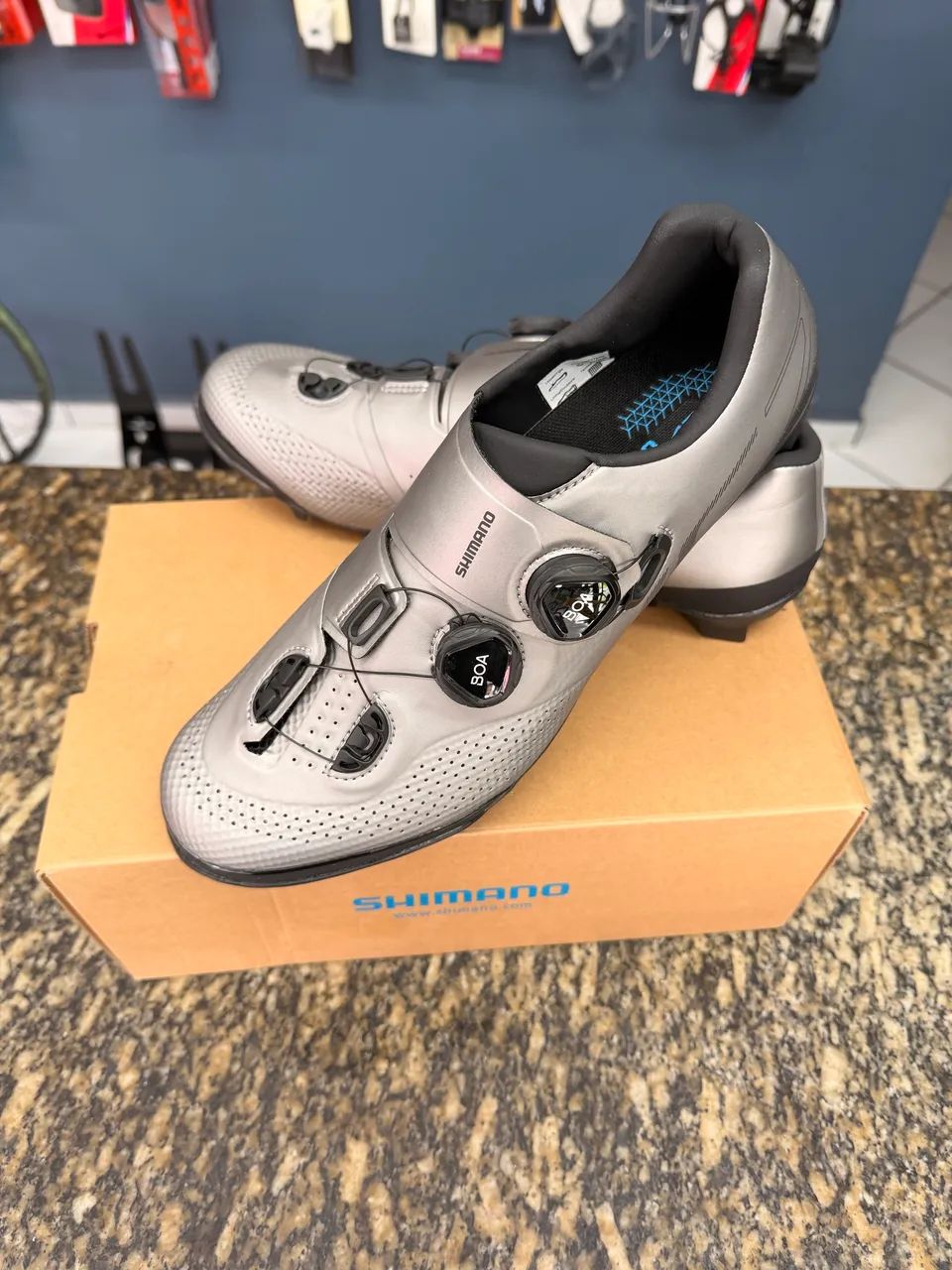 Sapatilha MTB Shimano XC7 Silver - Foto 2