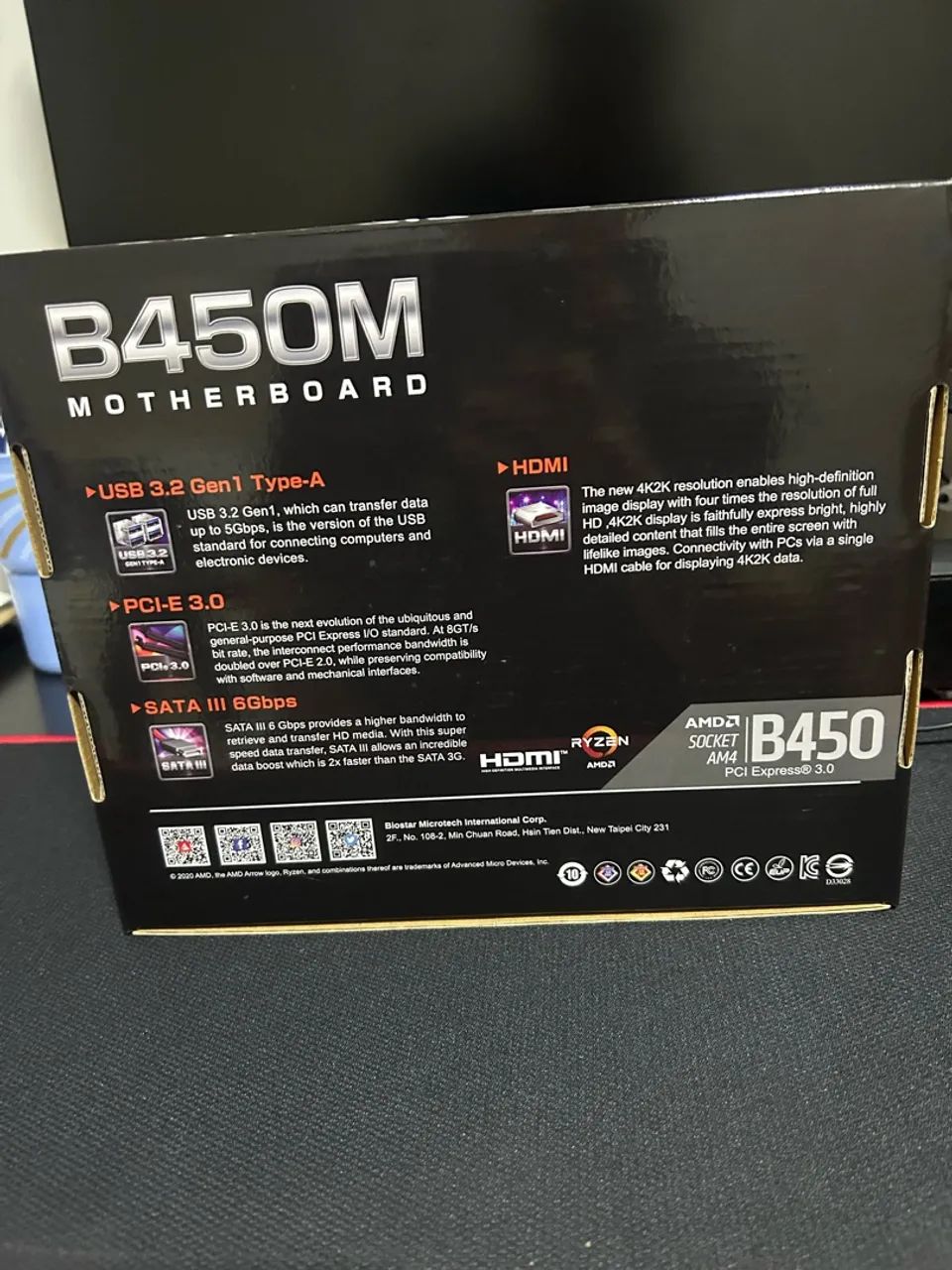 Placa mãe B450M Biostar NOVA - Foto 2