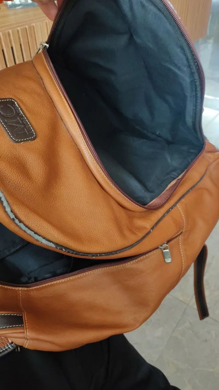 Mochila couro puro Argentina  - Foto 5
