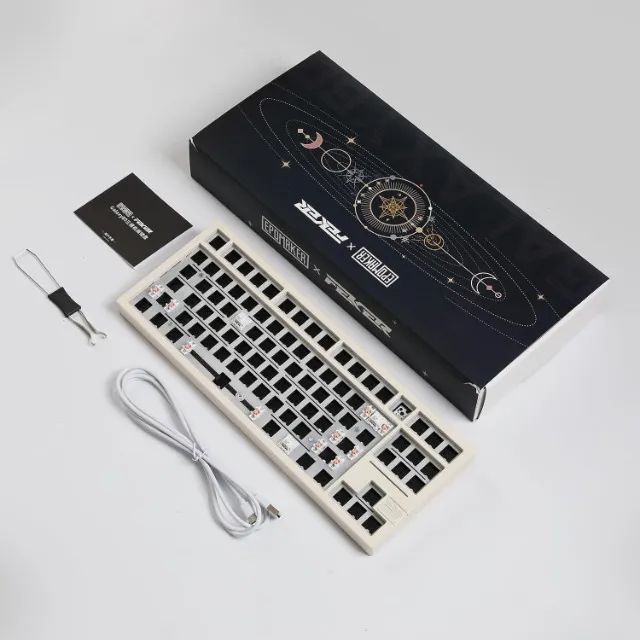 Teclado mecânico top de linha Epomaker galaxy80 - Foto 5