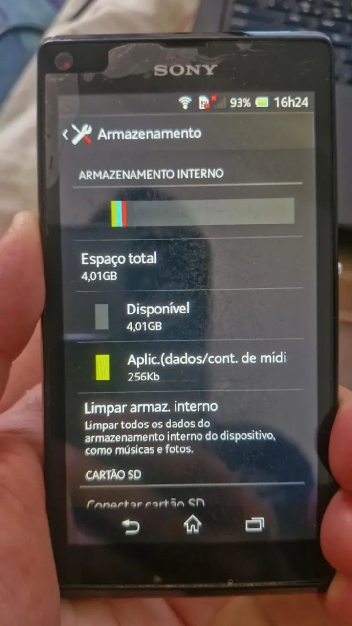 CELULAR SONY XPERIA L FUNCIONANDO - BOM PARA REPOSIÇÃO DE PEÇAS - Foto 5