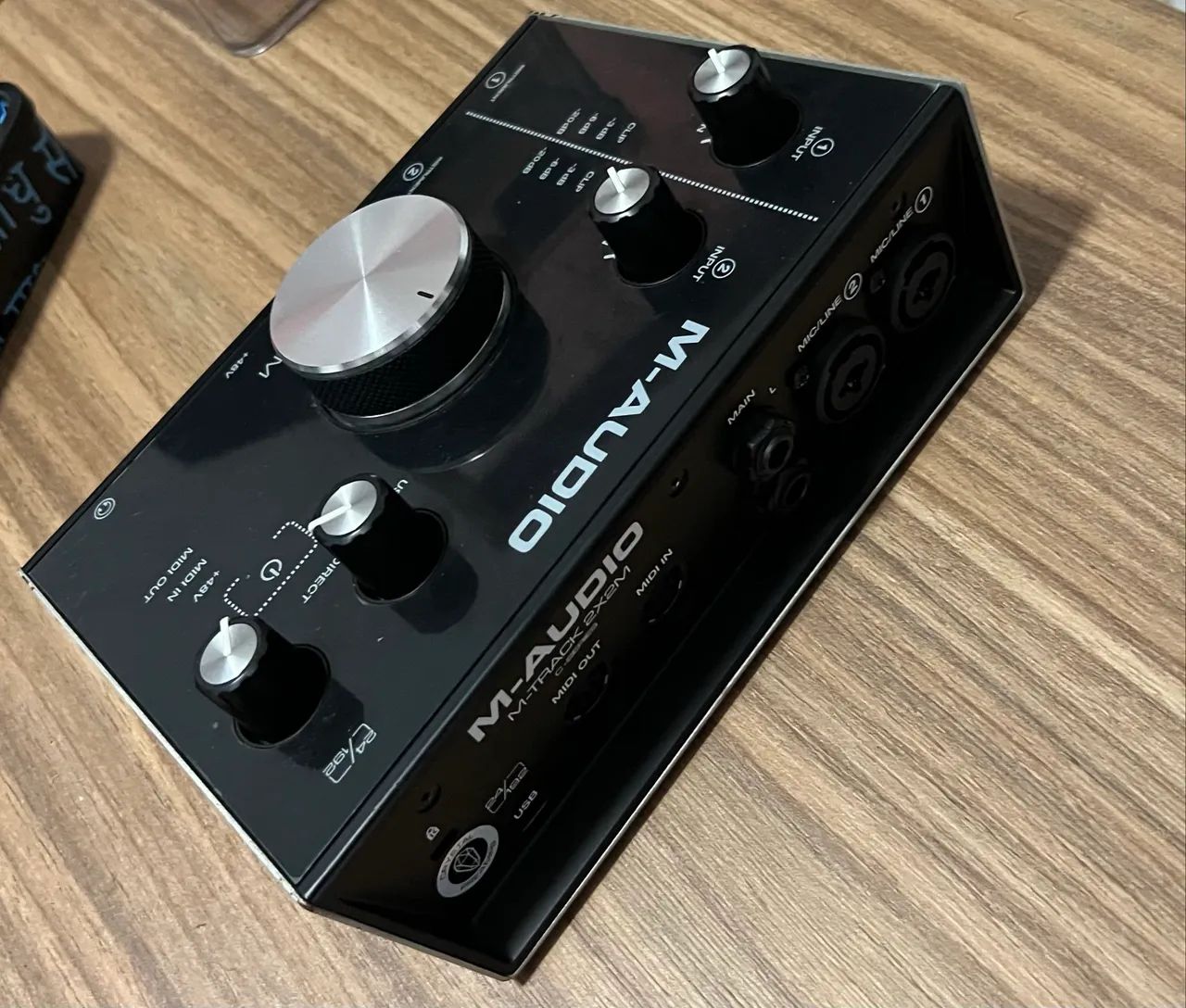 Interface De Áudio Midi Usb M-t rack 2x2m M-audio Preto 5v - Foto 2